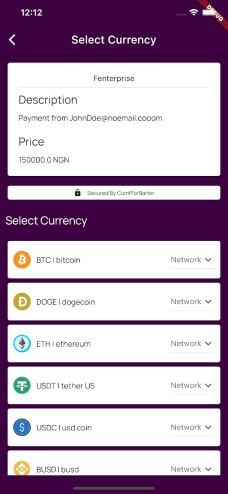 CoinForBarter SDK